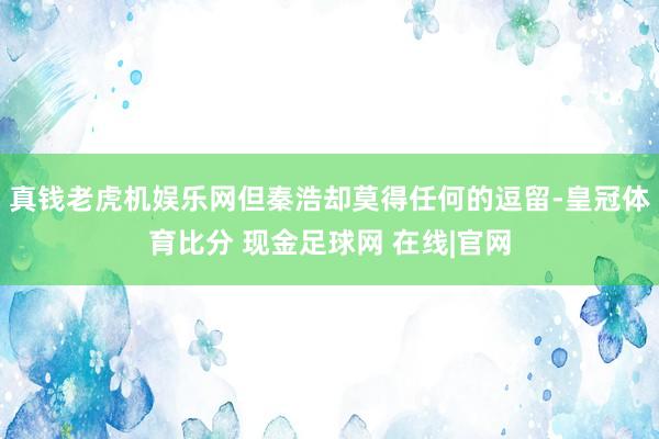 真钱老虎机娱乐网但秦浩却莫得任何的逗留-皇冠体育比分 现金足球网 在线|官网