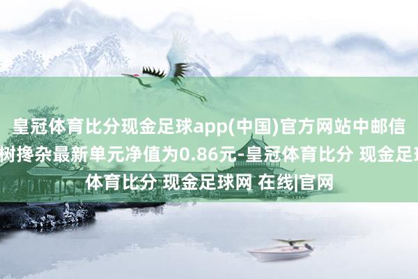 皇冠体育比分现金足球app(中国)官方网站中邮信息产业生动建树搀杂最新单元净值为0.86元-皇冠体育比分 现金足球网 在线|官网