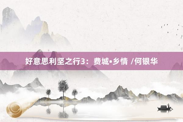 好意思利坚之行3：费城•乡情 /何银华
