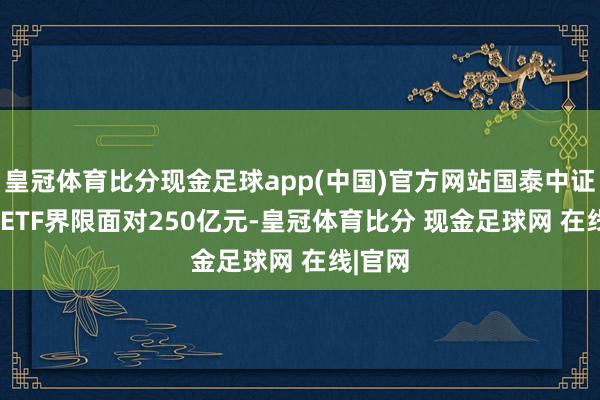 皇冠体育比分现金足球app(中国)官方网站国泰中证A500ETF界限面对250亿元-皇冠体育比分 现金足球网 在线|官网